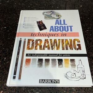 All About Techniques in Drawing hardcover book- brand new